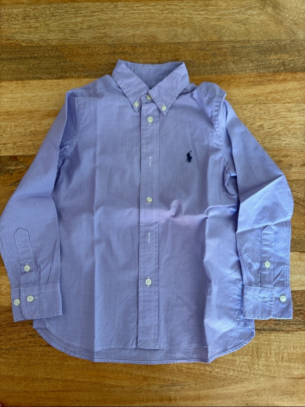 Ralph Lauren slim fit gingham dress shirt - size 5